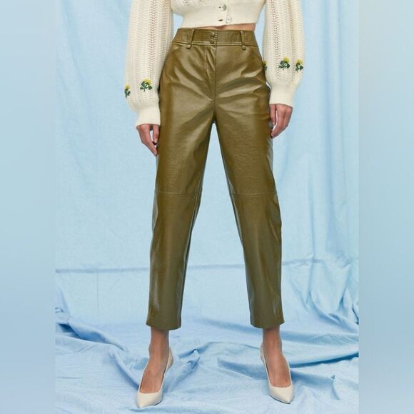 LE FOU WILFRED‎ by ARITZIA NWOT Funk Pant in Avocado Green - Picture 1 of 16